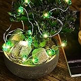 Sund ストリングライト 防水　LED 飾りライト　カクタス形　電池式 3M 30個 明るい 飾りつけ　ハロウィーン クリスマスツリー デスク ベッド 天井 パーティー ドア 雰囲気変え グリーン