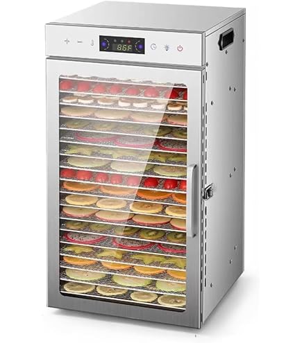 Amazon.co.jp: フードドライヤー 6~18層 食品乾燥機 ステンレス鋼 電気 
