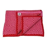Kashwere カシウェア 国内検針済 Half Blanket - Diamond Pattern ベビーブランケット ダイヤモンドパターン ベリー×レッド BB-80-928-33