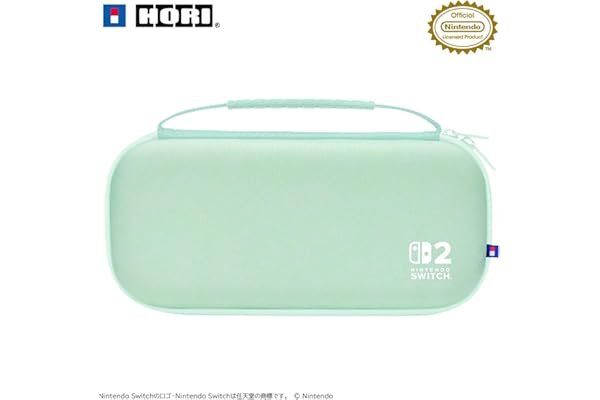 【任天堂ライセンス商品】スリムハードポーチ プラス for Nintendo Switch™ 2 パステルグリーン【Switch2専用】
