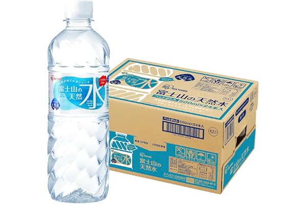 アイリスオーヤマ 天然水 500ml ×24本 富士山の天然水 バナジウム含有 水 ミネラルウォーター ペットボトル 静岡県産 ケース 500ミリリットル ボトル