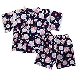 《初夏盛夏対応》(日本製) Pample Mousse(パンプルムース) 和柄うさぎ甚平スーツ 90cm /NB NO.DP-72458