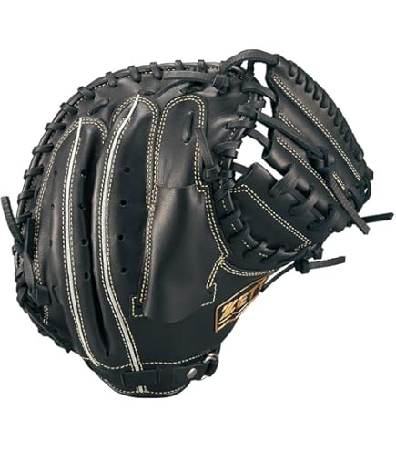 ZETT 少年軟式用キャッチャーミット ブラック 美品 ゼット（ZETT） 少年軟式キャッチャーミット ソフトステアシリーズ