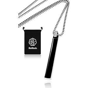 [RaHash] ネックレス メンズ サージカル ステンレス シルバー スティック ペンダント 316L ベネチアン チェーン 三日月