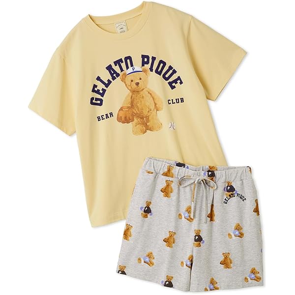 Amazon | [ジェラート ピケ] スポーティーベア総柄ショートパンツ