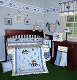 SISI Baby Bedding - Turtle Parade 14 PCS Crib Bedding Including Music Mobile by Sisi