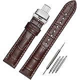 時計ベルト 本革ベルト 12mm-24mm 時計バンド 防水 Ｄバックル尾錠 レザー 腕時計ベルト鰐皮紋様 観音開き尾錠 Tissotベルト Seikoベルト OMEGAベルト 工具付き ワンタッチ ゴールド