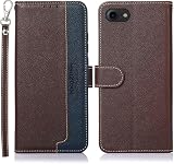 for iphone 16e ケース 手帳型 for アイフォン 16e 手帳 ケース 耐衝撃 ストラップ付き [RFIDブロッキング] カード収納人気 おしゃれ カードポケット 財布型携帯 ケース ブラック Rureu