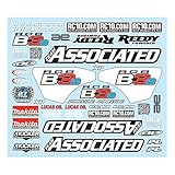 Associated Decal Sheet RC8B3e ASC81305 [並行輸入品]