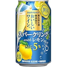【40%OFF】【2,846円】 サントリー 酸化防止剤無添加のおいしいワイン スパークリング withレモン 350ml×24本 【送料無料】