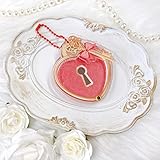 ハート型缶バッジ用アクリルフレーム【鍵】缶バッジ・アクスタ用 レッド 推し活 オタ活 アニメグッズ収納、飾り g.triger ジートリガー [並行輸入品]