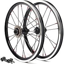 BMX用16inchホイール　完組前後セット Amazon | BMXホイールセット349 16''折りたたみ自転車リムV