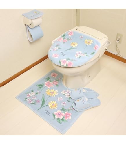 Amazon｜トイレマット 4点 セット 日本製 ピンク ドレニモ オカ