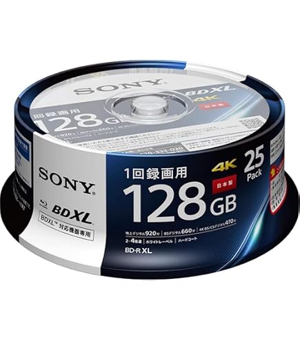 Amazon.co.jp: ソニー 日本製 ブルーレイディスク BD-RE XL 100GB (1枚