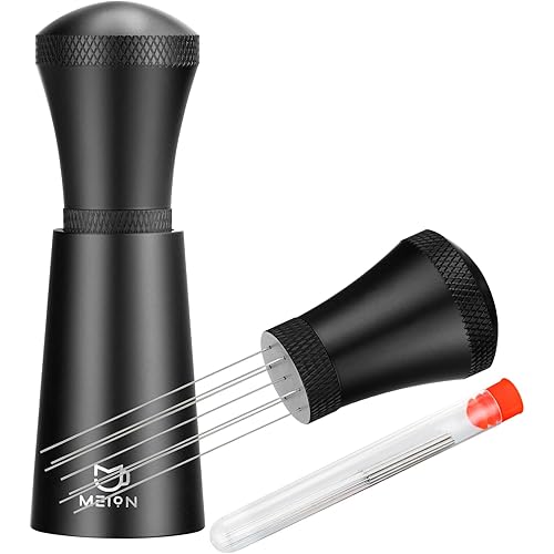 WDT Espresso Distribution Tool Espresso Stirrer Tools for Barista, 0.35mm 7 Needles Espresso Coffee Stirrer with Extra 7 Repl