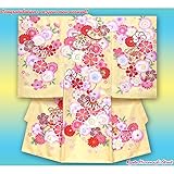 お宮参り着物 正絹 【女の子】お祝い着物(初着・産着)「黄色、鈴」IGU447