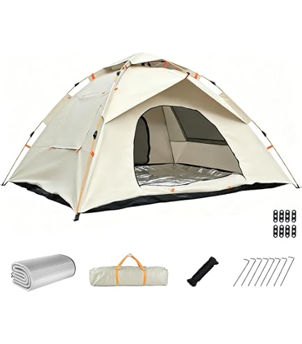 Amazon.co.jp: テント キャンプテント 【ワンタッチ uvカット加工 防水