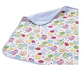 1ピース防水性ベビーおむつ交換パッドマットレスパッドカバー（カラフルな風船）、70×80cm