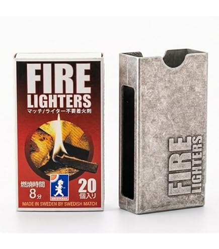 Amazon.co.jp: FIRE LIGHTERS ファイヤーライターズ マッチ 着火剤