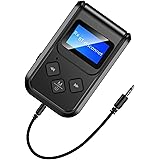 【2024年 モデル】 Bluetoothトランスミッター Bluetooth 5.3 トランスミッター & レシーバー ぶるーつーす送信機 LEDデジタルディスプレイ『TFカード 3つのモード』Bluetooth受信/送信に対応 ハンズフリー通話対