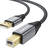 SUNGUY プリンターケーブル 3M タイプAオス-タイプBオス USB2.0ケーブル 金メッキコネクタ プリンターUSBケーブル パソコンと プリンター接続ケーブル Epson Canon Brother HP ファックス機 コピー機 スキャナー