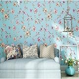 GDXRB 中国の花の庭の鳥不織布壁紙アメリカの高級ヴィラの壁紙の背景のリビングルームのベッドルーム10 * 0.53（M） (Color : B)