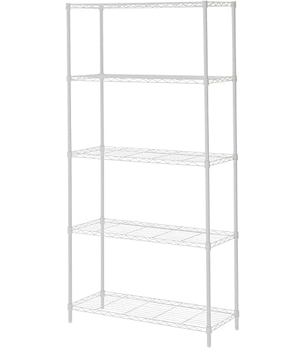 スチールラック　5段　幅90cm メタルラック　収納ラック　キャスター付き Amazon｜スチールラック 5段 幅90 奥行き35 高さ160cm