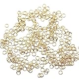 KUKU工房 丸カン 線径0.5mm 500個セット (外径3mm, ライトゴールド)