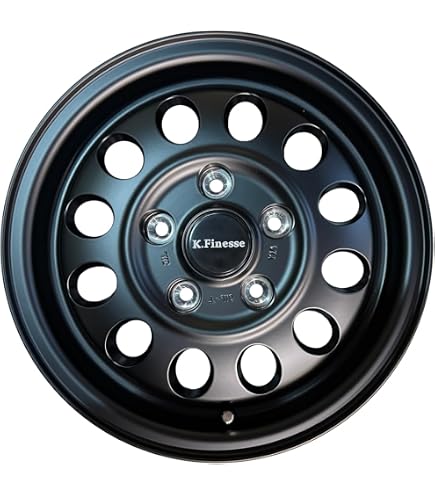 Amazon | 【アルミホイール】ケイフィネスD12 4.5-14+45 4/100カラー 