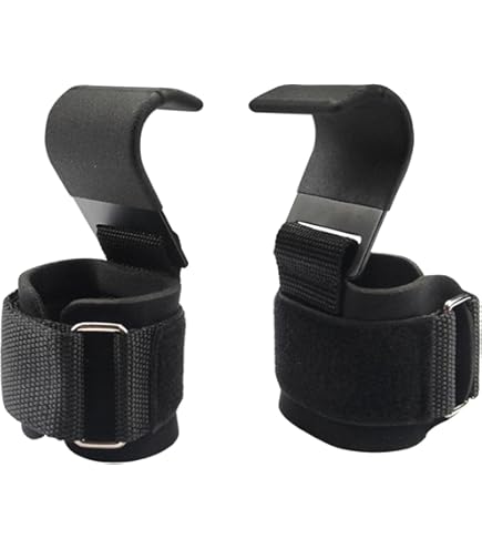 Amazon | LINSTER ウェイトリフティングフック (ペア)、幅 9cm