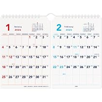 Amazon | エムプラン 2026 カレンダー キュービックス 壁掛け A4 2ヶ月