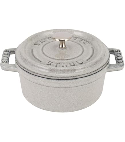 Amazon | STAUB 26cm ラウンド 鋳鉄 ココット ホワイト トリュフ