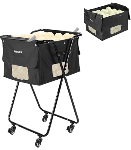 Amazon | ダンロップ(DUNLOP) テニス ボールカゴ(折りたたみ式) TC251