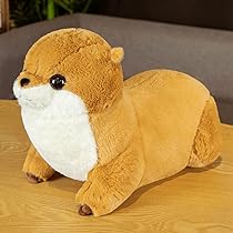 Amazon｜[SAQJEE]カワウソ ぬいぐるみ 可愛い カワウソ抱き枕
