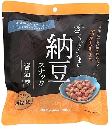 日本納豆8個 Amazon.co.jp: ヤマダフーズ さくっとうまい納豆スナック（梅味） 42g