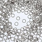 ファイニエ 二重丸カン シルバー 4mm 500個 2重 マルカン パーツ 接続金具 キーホルダー 金具 ハンドメイド アクセサリー 手芸 AP1956