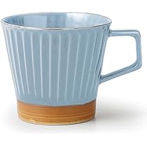 Amazon.co.jp: TAMAKI イキ マグカップ ブルー 12.5x9x高さ8.5cm 磁器