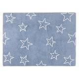 Lorena Canals Estrellas Washable Rug (Blue) by Lorena Canals
