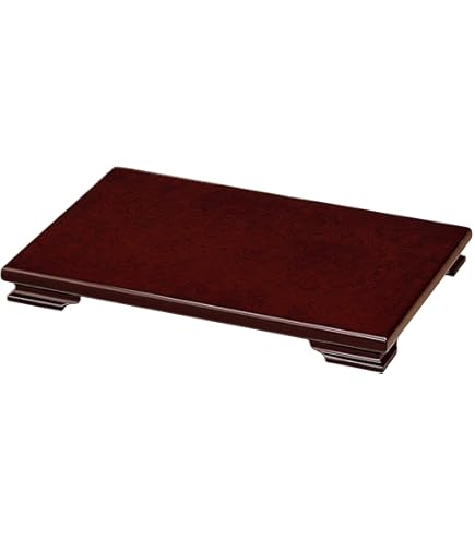 Amazon.co.jp: 山家漆器店 木製 花台 クリ台 (紫檀調, 12号 36cm