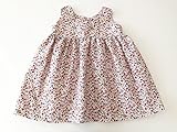 bebe couture(ベベクチュールベビー用品専門店)日本製フレアーワンピース赤の花柄90cmコットン100％