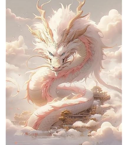 ひりゅう　刺しゅうアート 「春色」 Amazon | Weiniuniu刺繍クロスステッチキット動物の虎、龍、龍