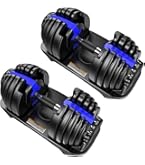 Amazon | ダンベル 可変式 アジャスタブルダンベル 2個セット 24kg 15