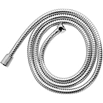 シルバー シャワーヘッド 約1.5mホース付き Amazon | シャワーヘッドホース 風呂 ホース バスホース