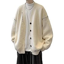 Amazon.co.jp: 秋冬カーディガンメンズ香港風レトロ韓国風