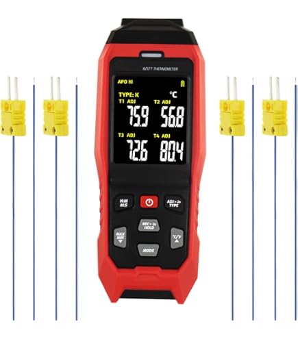 Amazon | カスタム (CUSTOM) データロガー 4チャンネル温度計 別売K