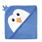 Luvable Friends Animal Face Hooded Towel, Blue Penguin by BabyVision [並行輸入品]