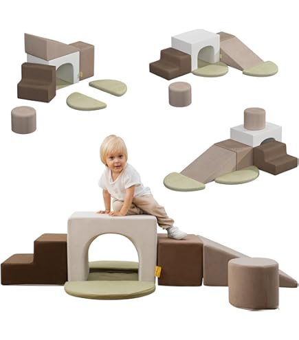 Amazon.co.jp: GiliMax おもちゃ ソフトブロック アスレチック