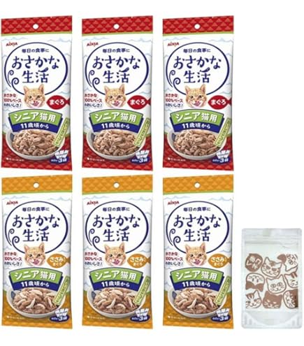 Amazon | アイシア おさかな生活 シニア用 180g（60g×3袋