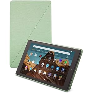 Fire HD 10 タブレット ブラック 64GB 【純正カバー (セージ) 付き】