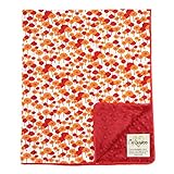 マイBlankeeピック・バンチオーガニックコットンオーキッドMinkyドットブルゴーニュベビー毛布/ワット、30 "X 35"